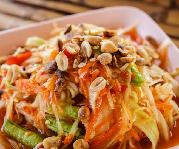 Somtum Thai food papaya salad